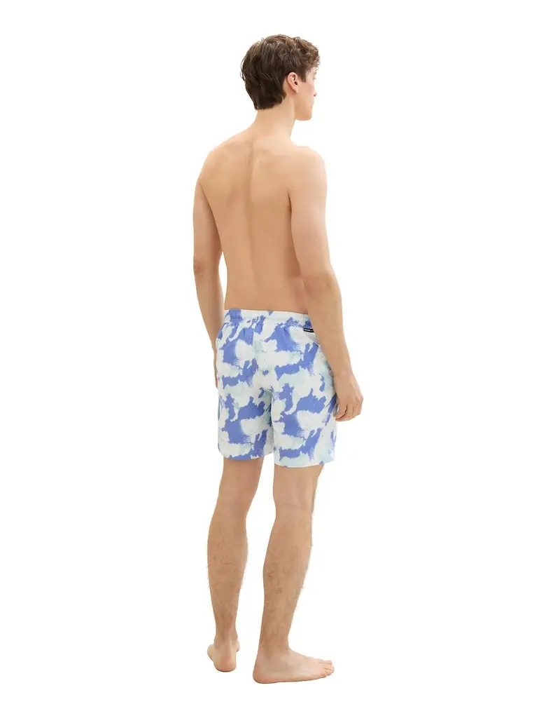 Badeshorts mit Allover Print