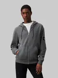 BADGE ZIP THROUGH HOODIE