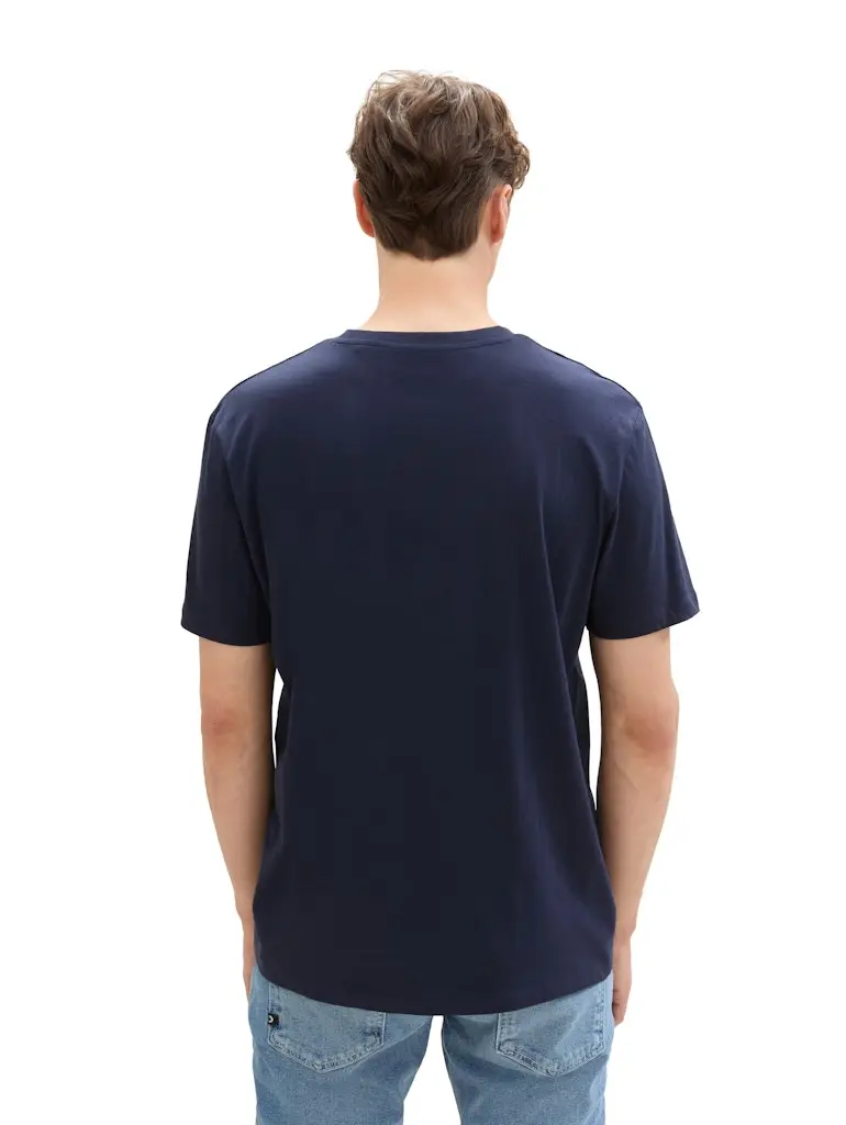 Basic T-Shirt mit Logo Print