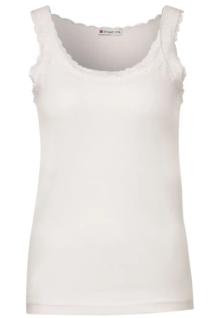 Basic Top mit Spitze