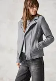 Bikerjacke in Woll-Optik