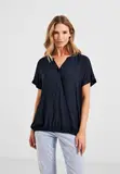 Bluse mit Elastiksaum