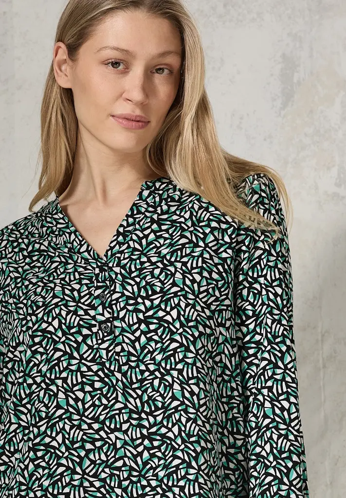 Bluse mit Minimal Print