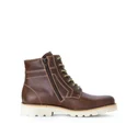 Boots Glattleder braun