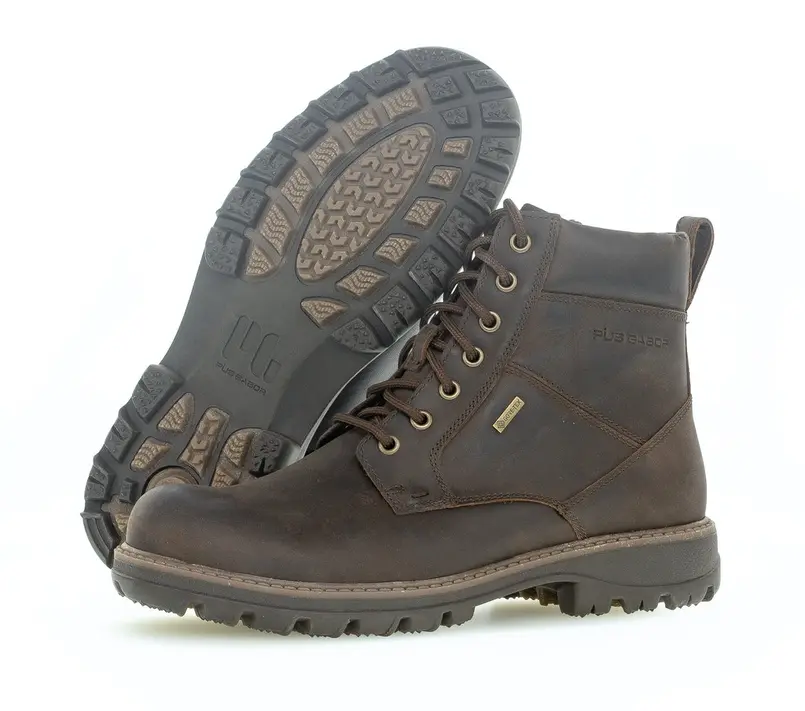 Boots Glattleder braun