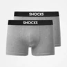 Boxershorts without Logo Men, 2pcs, Mix (Navy/Light Grey Melange)