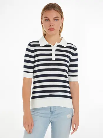 BUTTON POLO SS TOP