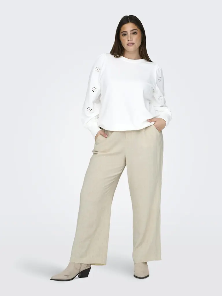 CARAGNES MW LINEN BL MEL PANT TLR