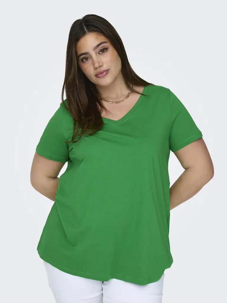 CARBONNIE LIFE S/S V-NECK A-SHAPE TEE