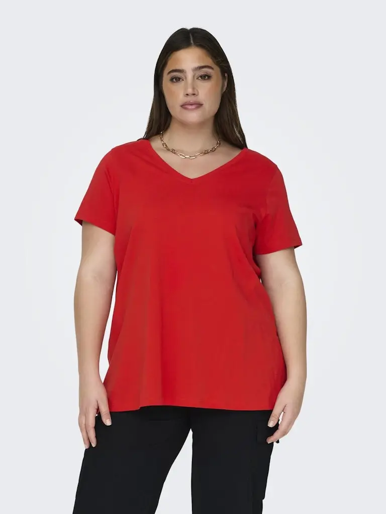 CARBONNIE LIFE S/S V-NECK A-SHAPE TEE