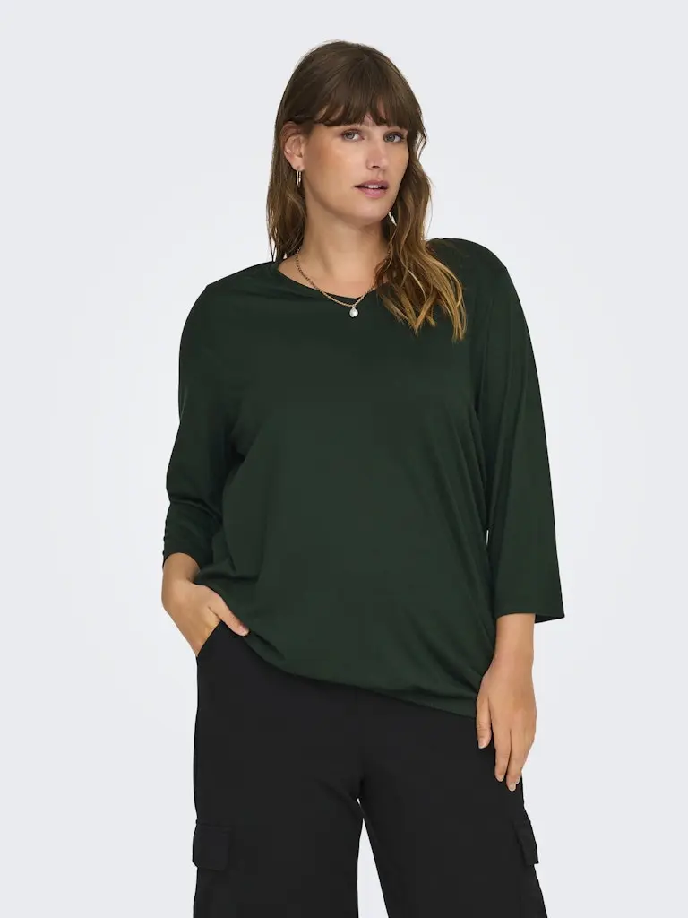 CARCARLINNE V-NECK 3/4 TOP JRS BF