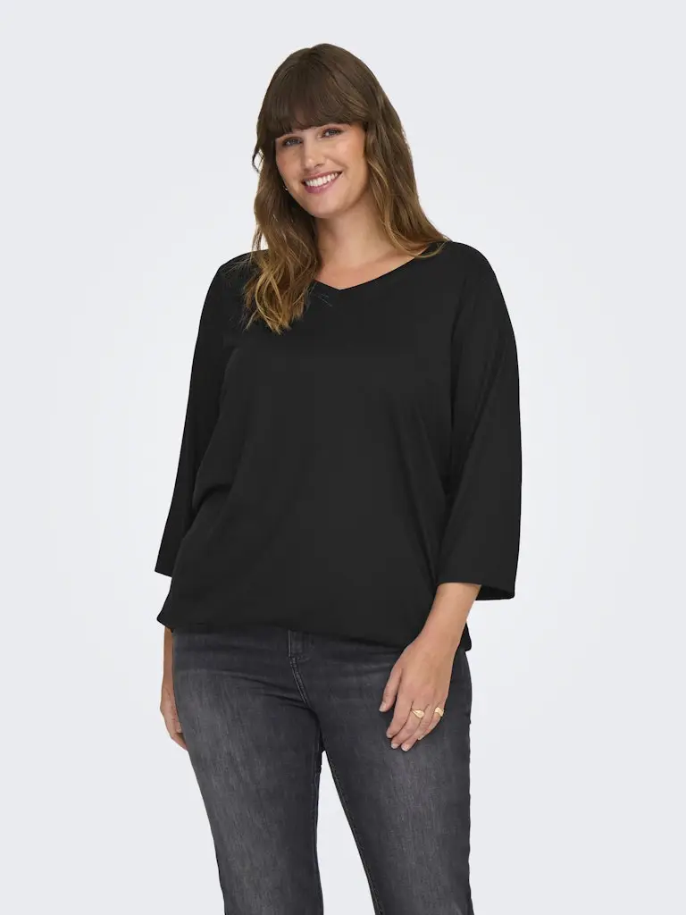 CARCARLINNE V-NECK 3/4 TOP JRS BF