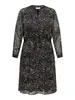 CARCERA L/S V-NECK BLK DRESS AOP