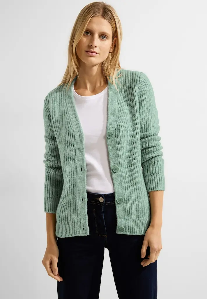 Cardigan in Grobstrick