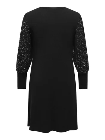 CARFOILA L/S O-NECK DRESS JRS BF