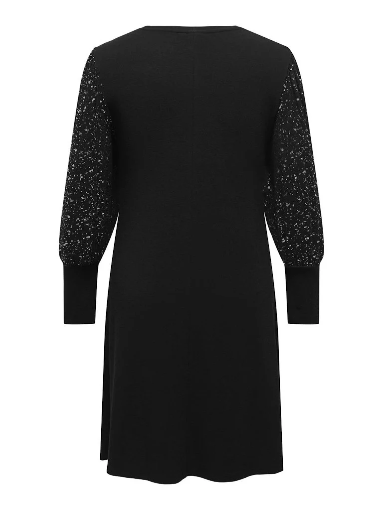 CARFOILA L/S O-NECK DRESS JRS BF