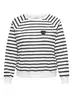 CARJUDY L/S STRIPE HEART O-NECK SWT JRS