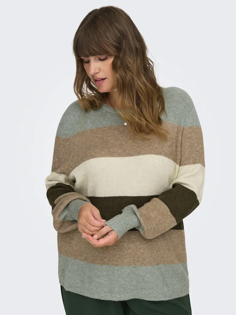 CARNEW DARIA L/S STRIPE PULLOVER KNT