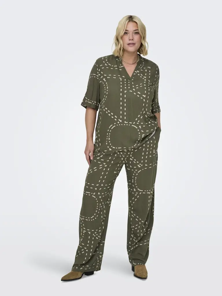 CARPHOEBE LIFE WIDE ANKEL PANTS AOP