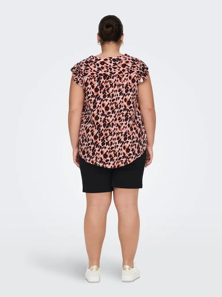 CARSUNVA LIFE SL V-NECK TOP AOP