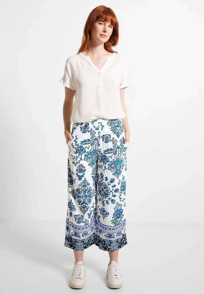 Casual Fit Hose mit Print