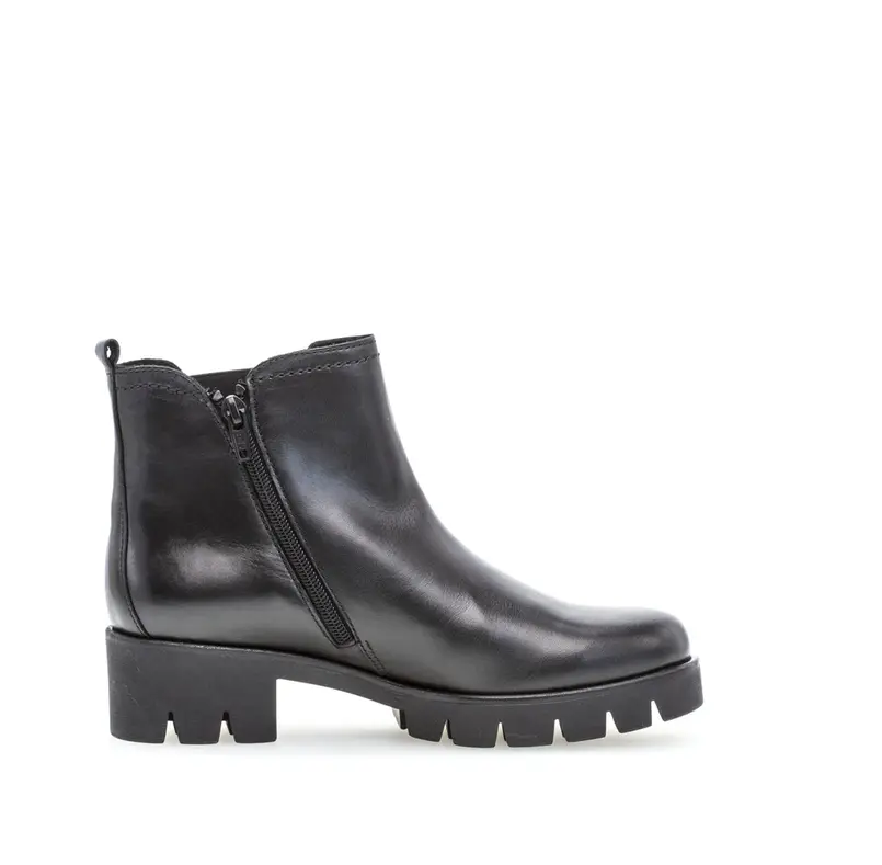 Chelsea Boots Glattleder schwarz