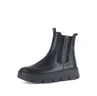 Chelsea Boots Glattleder schwarz