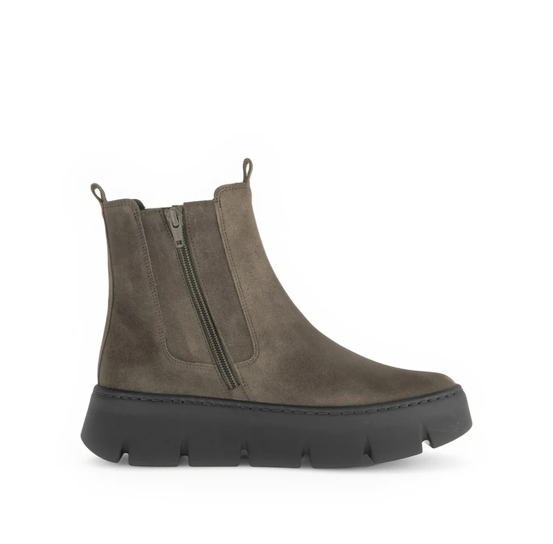 Chelsea Boots Rauleder grau