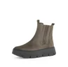 Chelsea Boots Rauleder grau