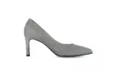 elegante Pumps Lederimitat grau