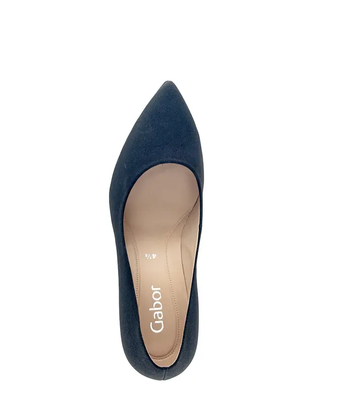 elegante Pumps Lederimitat grau