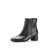 elegante Stiefeletten Glattleder schwarz