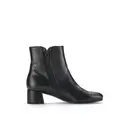 elegante Stiefeletten Glattleder schwarz