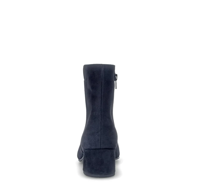 elegante Stiefeletten Rauleder blau