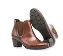 elegante Stiefeletten Rauleder braun