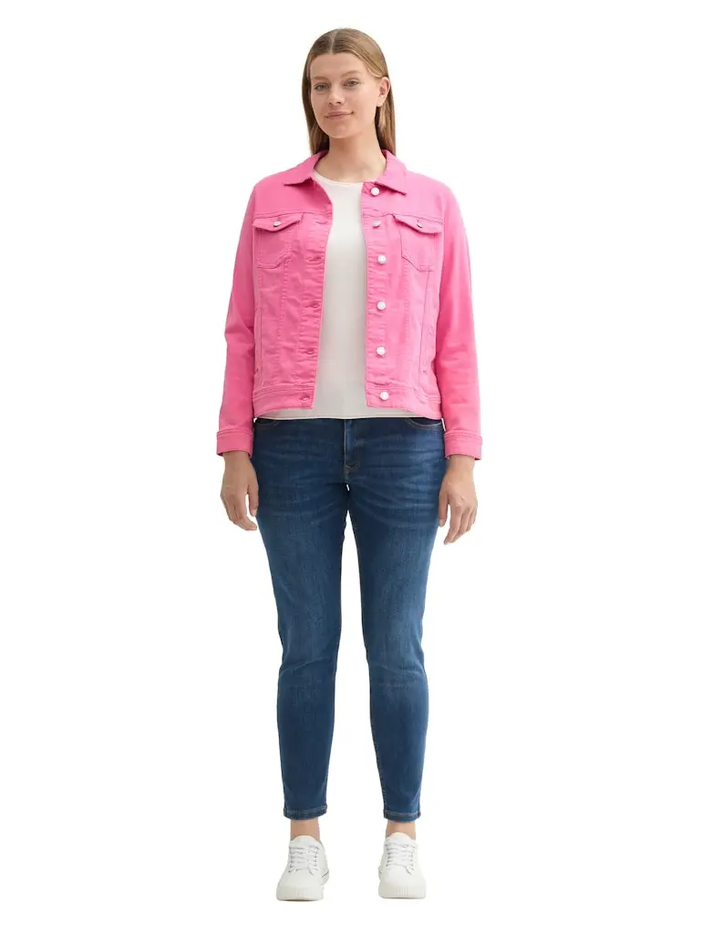 Farbige Jeansjacke