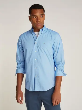 FLEX POPLIN FAKE SOLID RF SHIRT