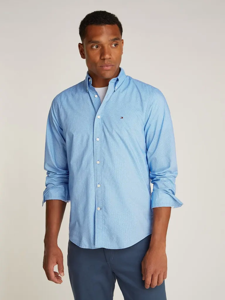 FLEX POPLIN FAKE SOLID RF SHIRT