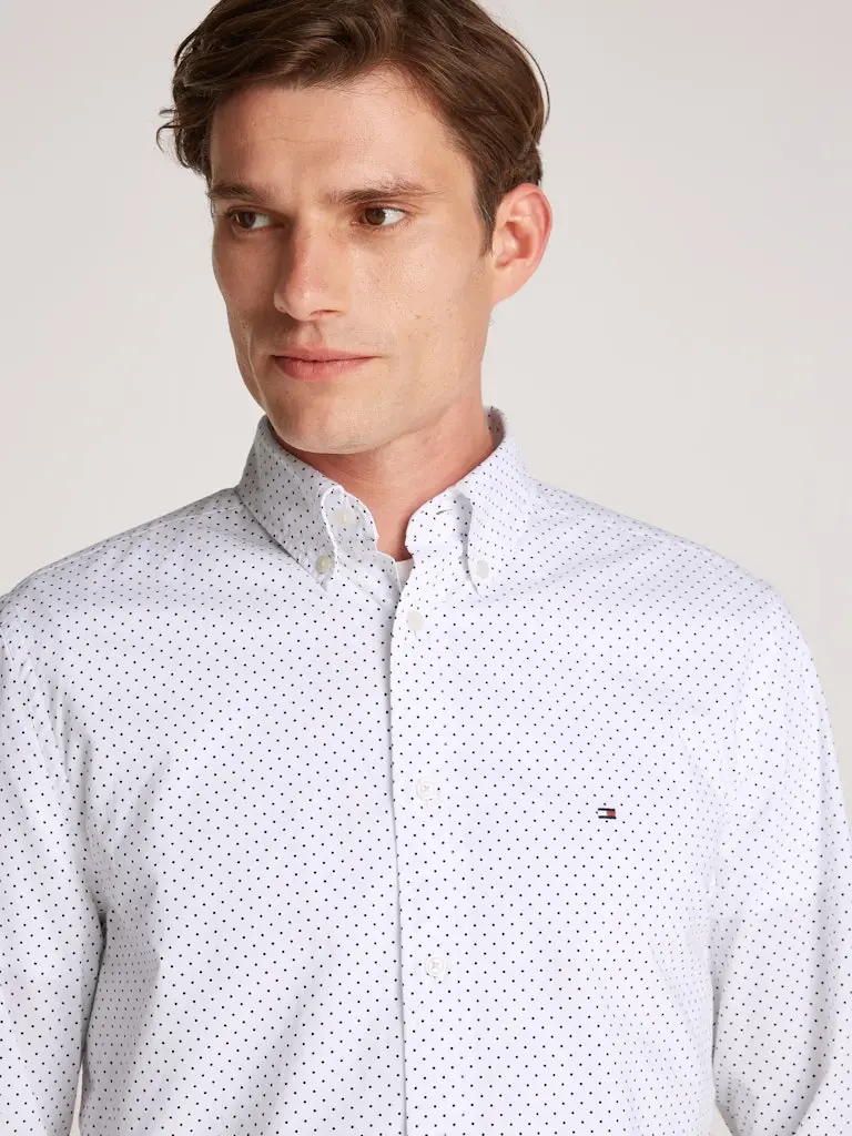 FLEX POPLIN POLKA DOT RF SHIRT