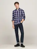 FLEX POPLIN TOMMY TARTAN RF SHRT