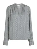 FLUID VIS PRT VNECK BLOUSE