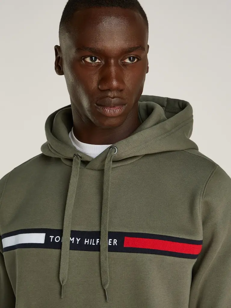 HILFIGER CHEST INSERT HOODY