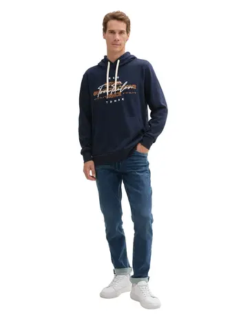 Hoodie Sweatshirt mit Logo-Print