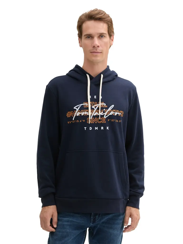 Hoodie Sweatshirt mit Logo-Print