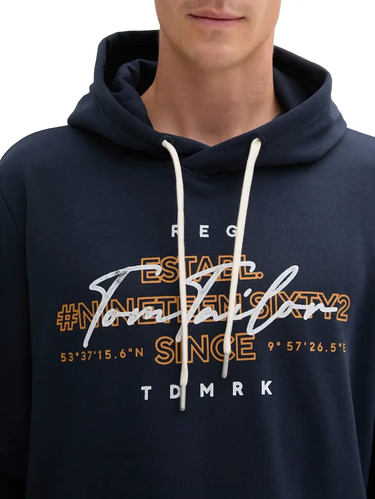 Hoodie Sweatshirt mit Logo-Print