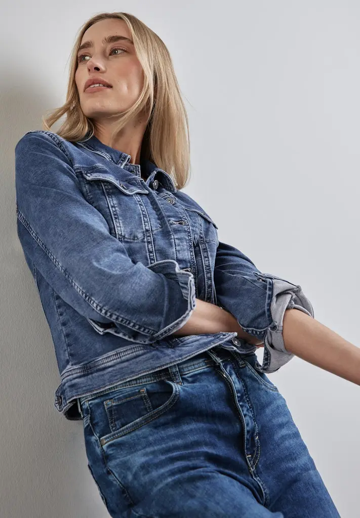 Jacke im Jeans-Look