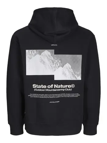 JCOALPHA MOUNTAIN PRINT SWEAT HOOD