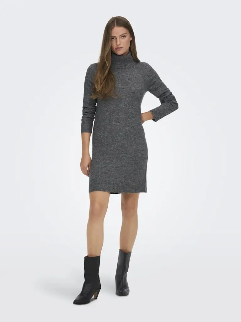 JDYELANORA L/S COWLNECK DRESS KNT NOOS