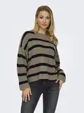 JDYJUSTY L/S STRIPE PULLOVER KNT NOOS