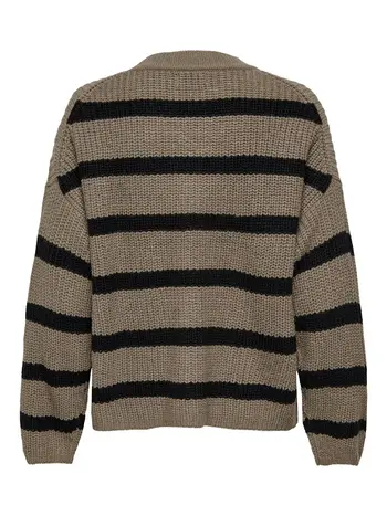 JDYJUSTY L/S STRIPE PULLOVER KNT NOOS